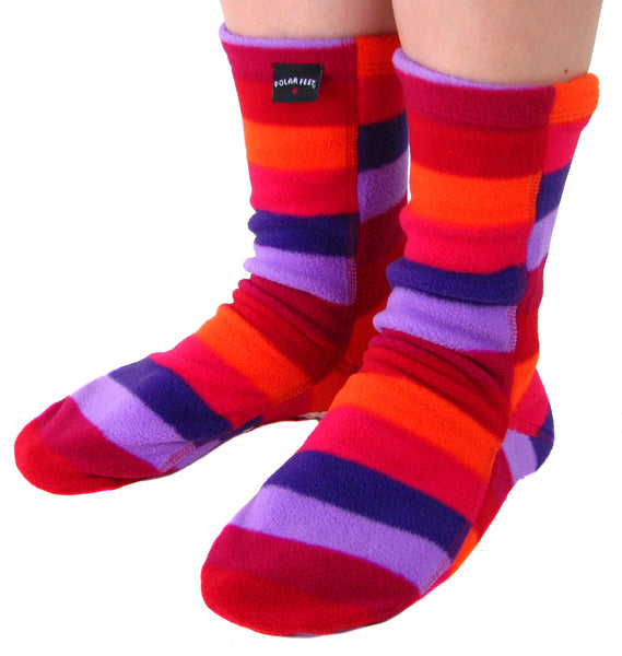 Polar Feet Fleece Socks Jellybean | Slipper Socks – Polar Feet® Ltd